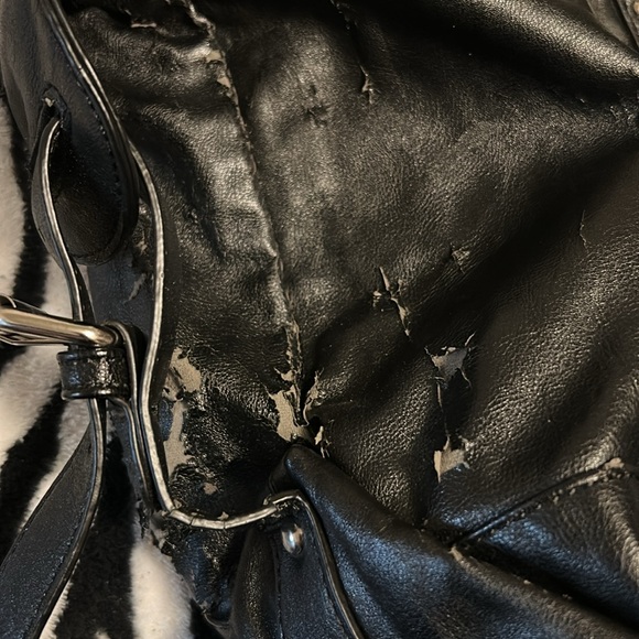 Black studded hobo style purse - Picture 11 of 12